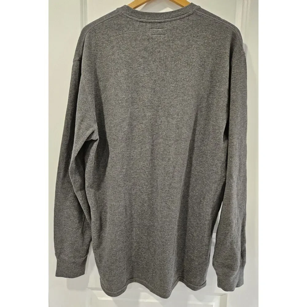 Polo Ralph Lauren Waffle Knit Crew Pullover Pony‎ Logo  Longsleeve Size 2XL Gray
